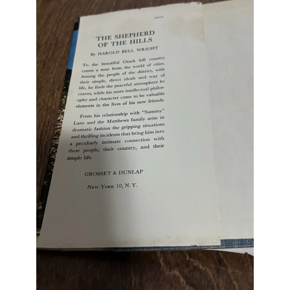 Harold Bell Wright Hardcover The Shepherd of the Hills Stamped Autograph 1970 - Picture 5 of 10